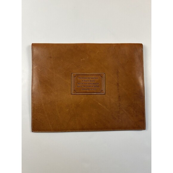 Boldrini Selleria Handmade Florentine Leather Clutch / Document Holder Italy - Picture 2 of 16